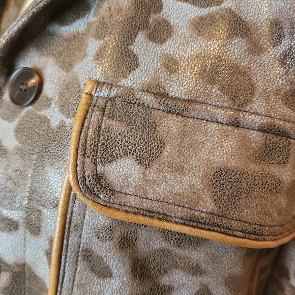 Mystree EUC animal print jacket S lightweight soft - Picture 3 of 9